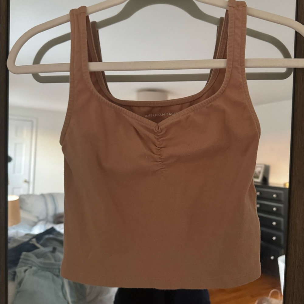 AE Tan Cinch Tank Top